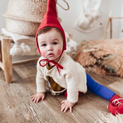 A DIY Baby Gnome Halloween Costume