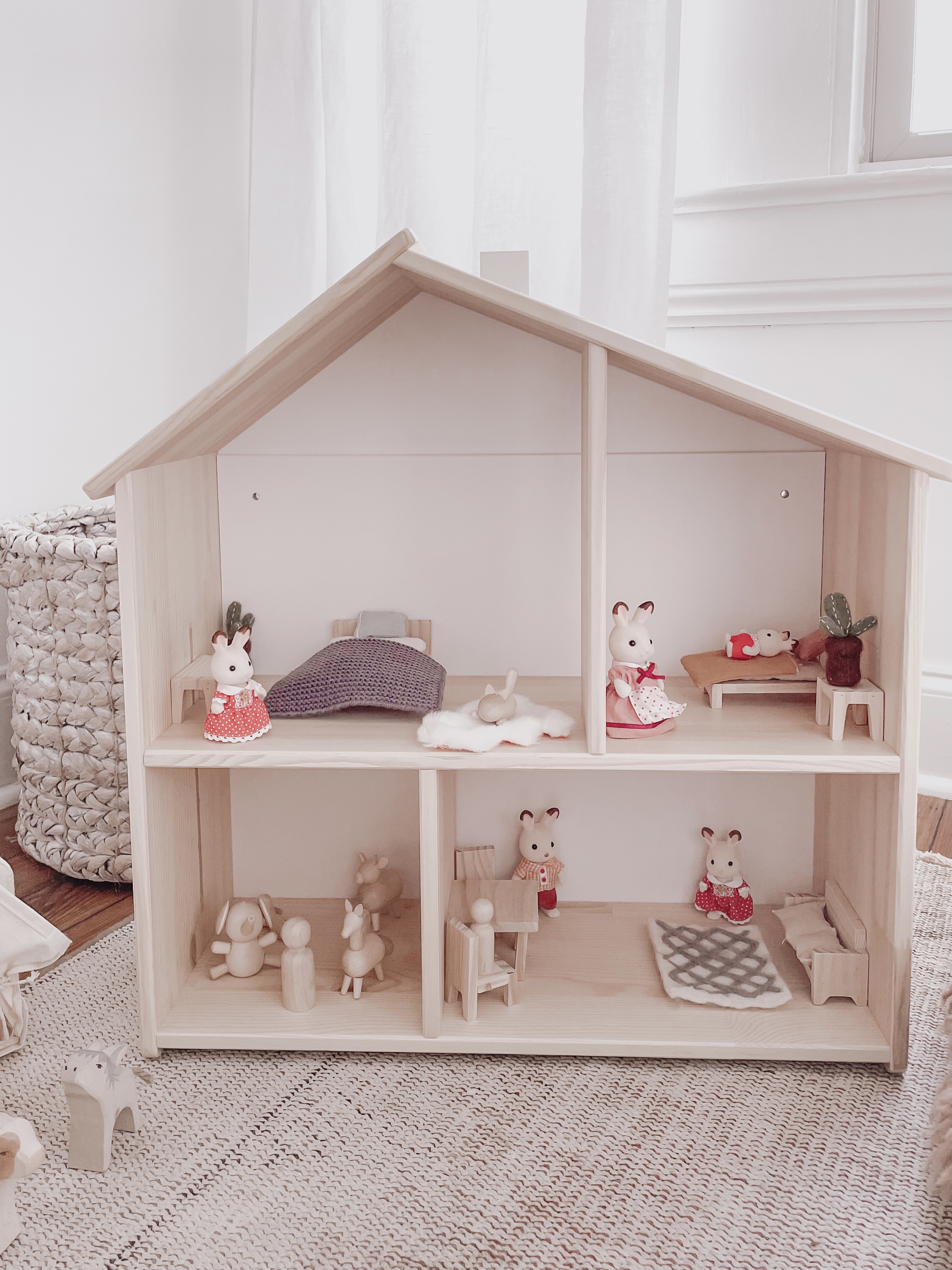 Using the IKEA FLISAT Wall Shelf for an Affordable Doll House